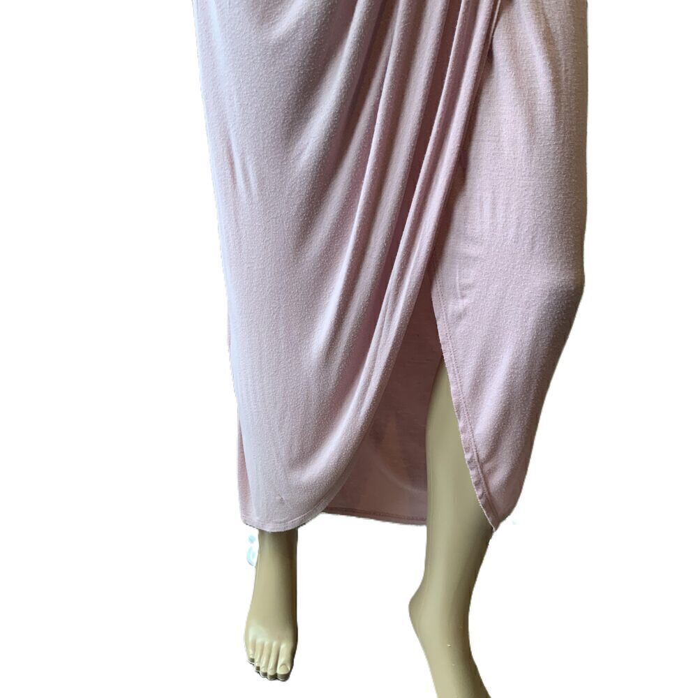 Love J Pink Elastic Waistband Solid Color Harem Skirt Size Med - Picture 5 of 12